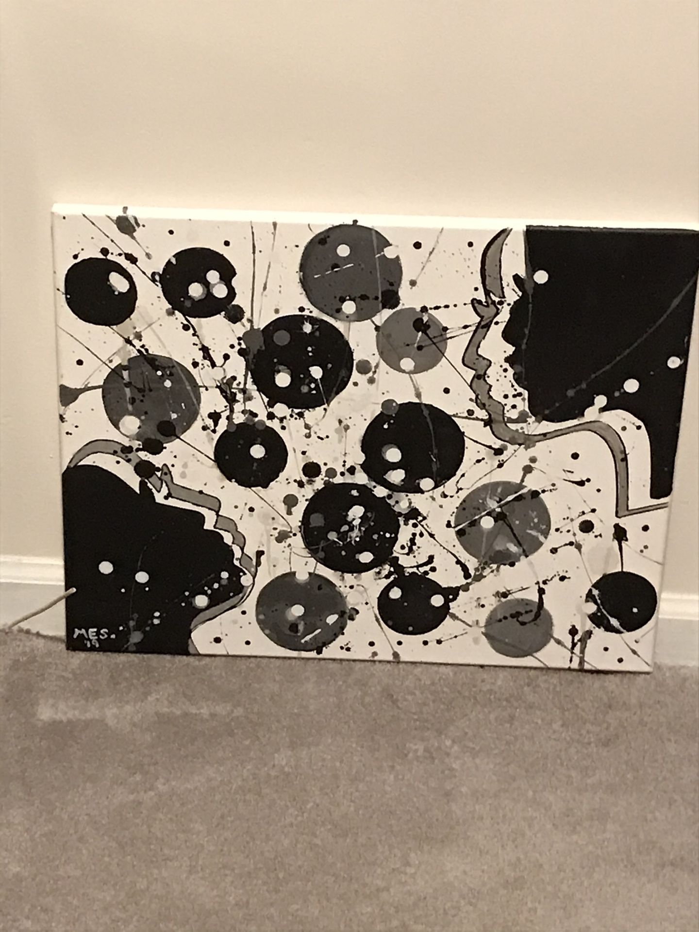 Canvas hand painted