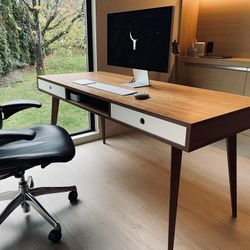 Handmade Walnut Office Desk 