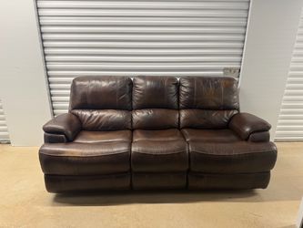 Leather Recliner Couch