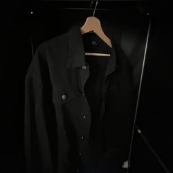 Men’s Denim (Black) Jacket | Size Large