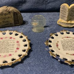 5-  Piece Religious Lot Home Decor
