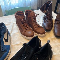 Shoes for men some size 13, and some size 14 and some size 15