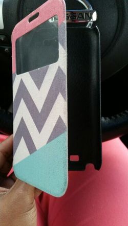Note 2 flip card case