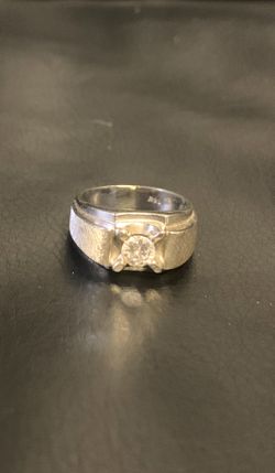 Large Solitaire Real Genuine Diamond 14K Solid Gold