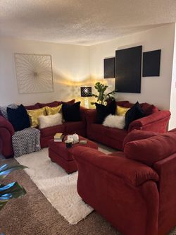 Ashley Microsuede 4 Piece Living Room Set