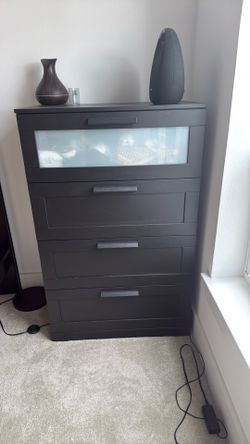 IKEA MALM Bedroom Set – Black Brown – Bed, Dresser, Nightstand + Storage Drawers