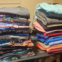 Total Of 53 Various Womens Scrub Tops And Pants