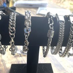 Stainless steel titanium bracelets
