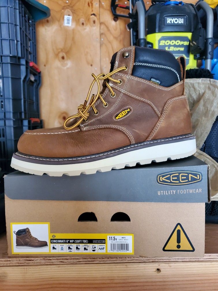 KEEN Utility Men's Cincinnati 6" Waterproof Soft Toe Wedge Work Boots