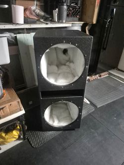 Qpower 15" dual sub box