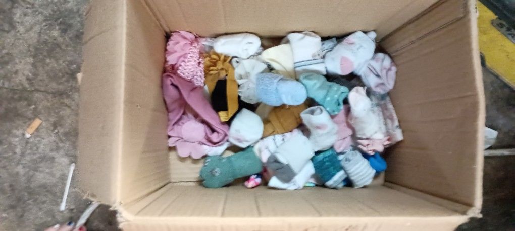 Baby Girl Pjs Socks And Head Bands