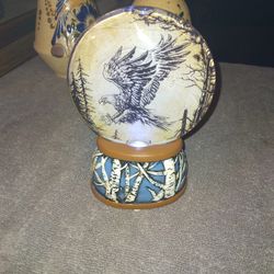 Light Up Eagle Snow Globe
