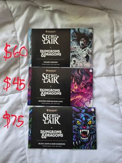 Magic: The Gathering Secret Lair x D&D Foil Editions (3)