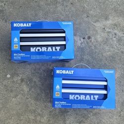Kobalt Mini Tool Boxes New $30 Both