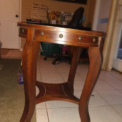 Solid Wood End Table For Sale 