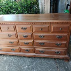 14 Drawer Wooden Dresser