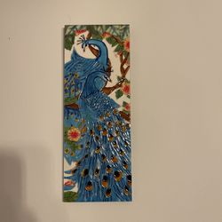 Peacock Hanging Tile