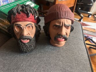 2004 NECA Cheech & Chong "Homegrown" Stash Jar set
