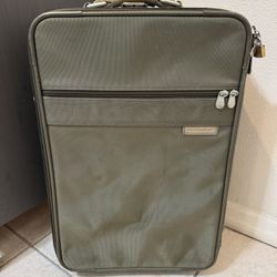 Briggs & Riley Olive Ballistic Nylon 22" Upright Expandable Wheeled Carry-On Suitcase