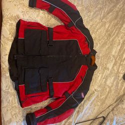Tour master ballistic nylon motorcycle jacket with padding size extra extra large/48
