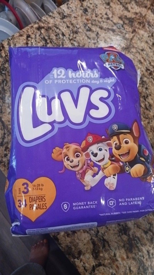 Brand New LUVS diaper Pack Size 3