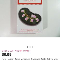 Miniature Blackjack Table Game