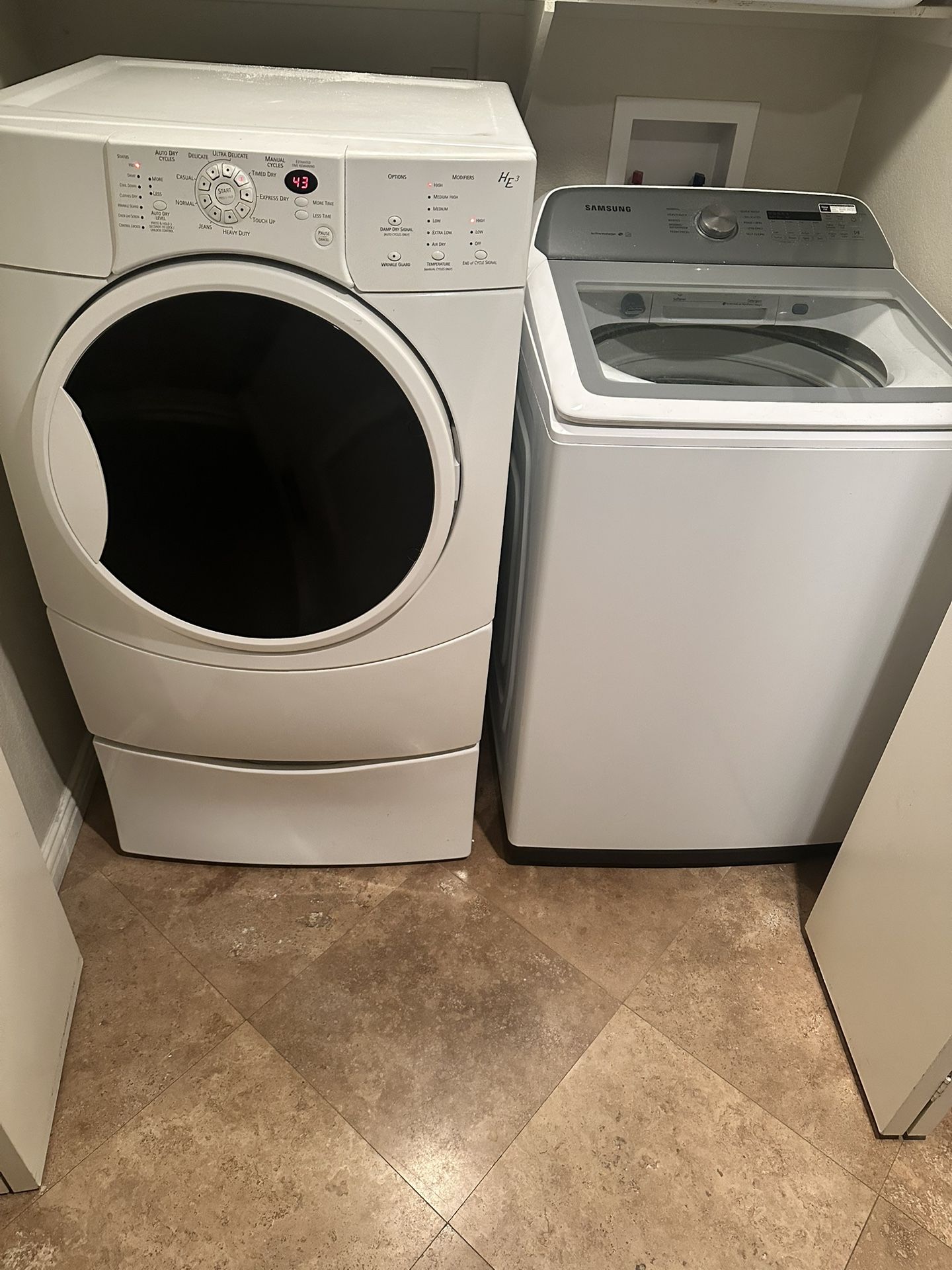 Kenmore Elite Dryer & Samsung Washer