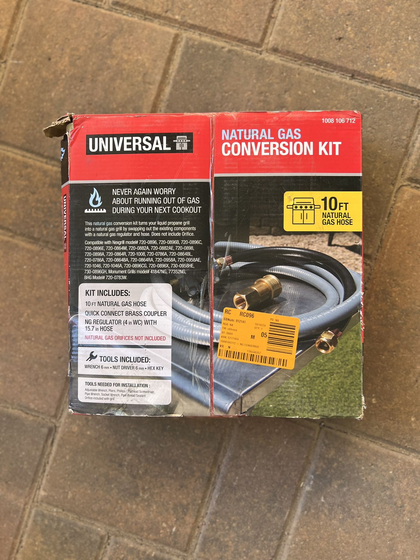 Natural Gas Conversion Kit
