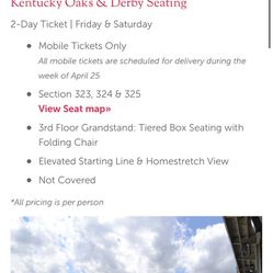Kentucky Derby Tickets  Thumbnail