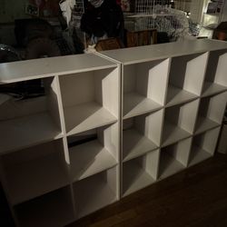 FREE White Cube Shelf Organizers