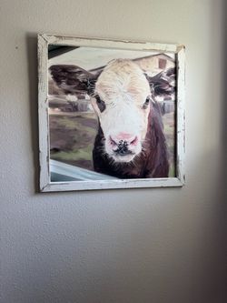 Farmhouse Cow Wall Picture