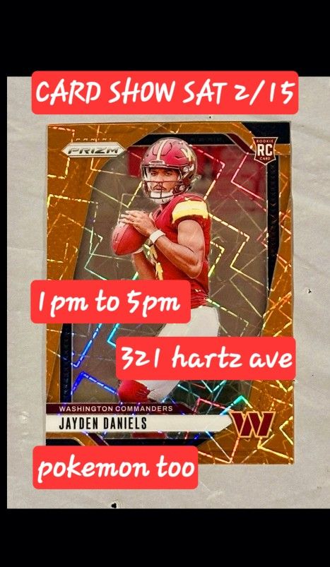 SPORTS CARD AND POKEMON SHOW SATURDAY FEB 15TH..1PM TO 5PM..321 HARTZ AVE IN DANVILLE Calif. Free parking/admission