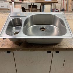 Extended Steel Sink
