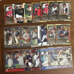 Lot Of 21 Numbered Baseball Cards