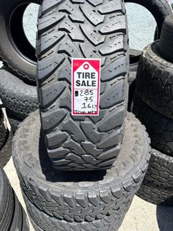 285-75-16LT Toyo Open Country M/T Full Used Tire Set $375 Free Mounting And Balancing
