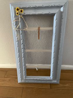 Rustic wooden frame to pin pictures decor - 14 inches wide/ 24 inches tall