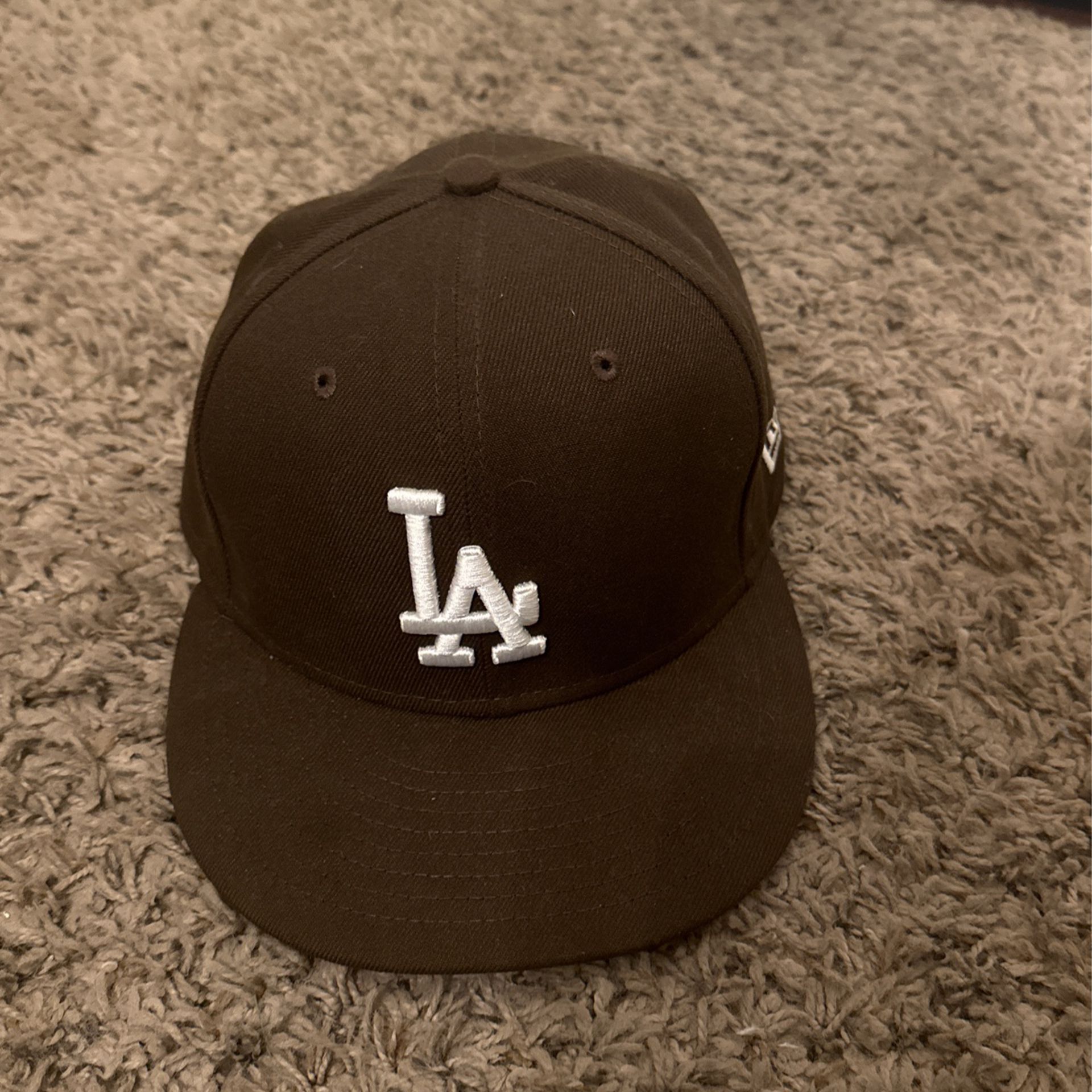 Brown LA hat