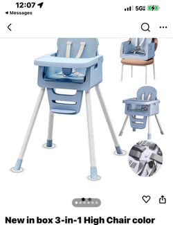 Three in one high chair new with box