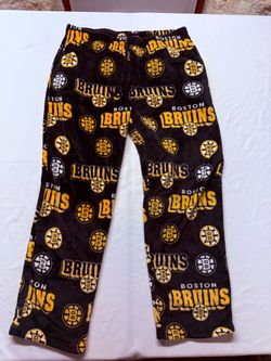 Boston Bruins NHL * Plush * LOUNGE SLEEP PAJAMA PANTS Men’s XL