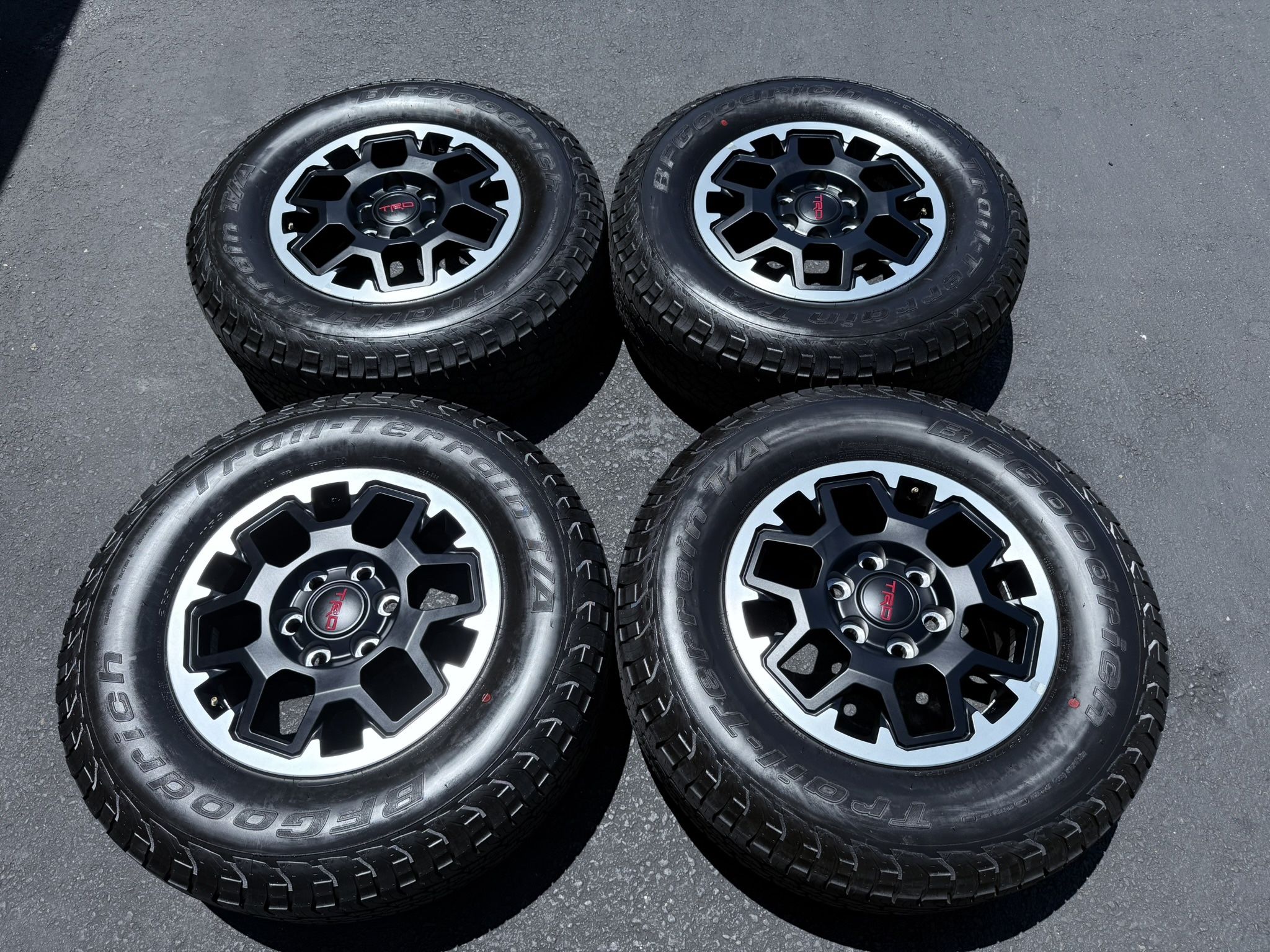 (4) 17” Toyota Tacoma TRD Wheels 265/70R17 BFGoodrich All Terrain