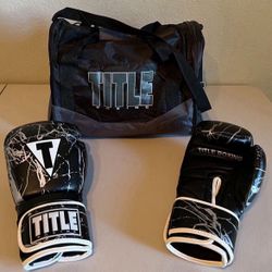 Title Boxing Gloves & Bag 