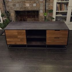 Cb2 Congo Wood Media TV Stand 