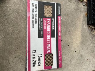 Everbilt Expanded Sheet Metal 18 Gauge 12x24in