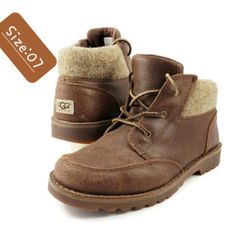 🔥ALL NEW NO TAGS 🔥
UNISEX- UGG Boots Kids Orin Wool Cuff 
Lace - Up Ankle Bootie Casual 
Inside Isolation keep it Warm