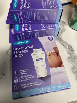 3 Box’s 25 Count Breastmilk Storage Bags 