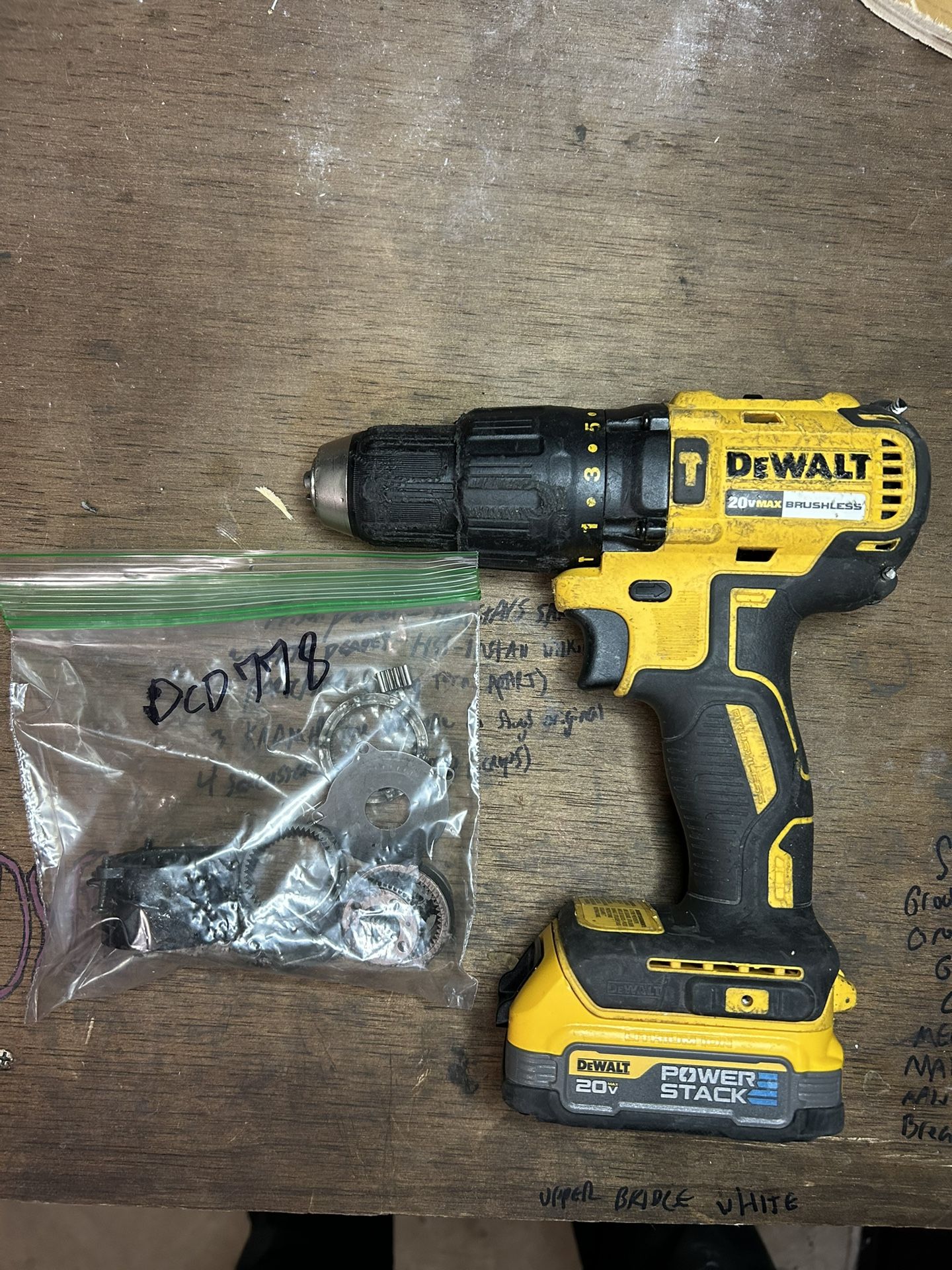 Dcd778 Drill W/ 1.7ah Battery (parts And Repairs)