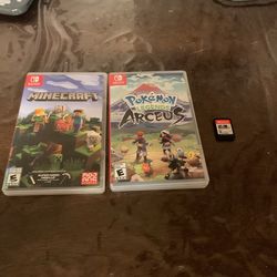Three Nintendo switch games