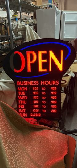 Open sign