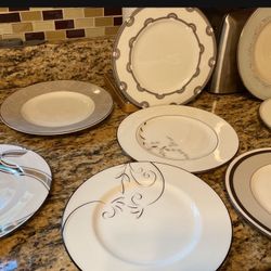 Lenox plates, different pattern. You can use for holiday or every day, elegance  on the table create beautiful atmosphere!
