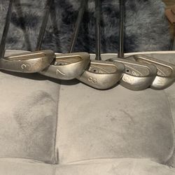 PING EYE2 Irons Black Dot RH Stiff Flex KT -Shafts W,9,8,7,3